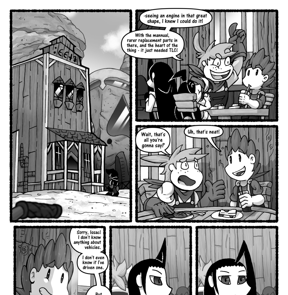 Skies Under Avalon - Episode 206, Page 3: Gear Heads part 1