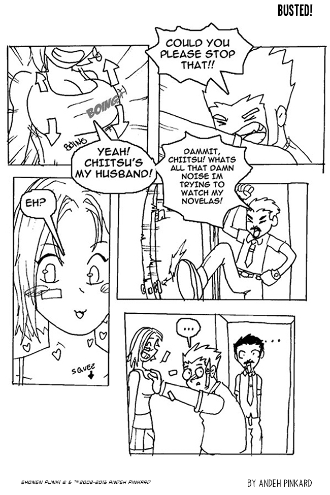 Shonen Punk! - Episode 9, Page 1: 008 Busted!