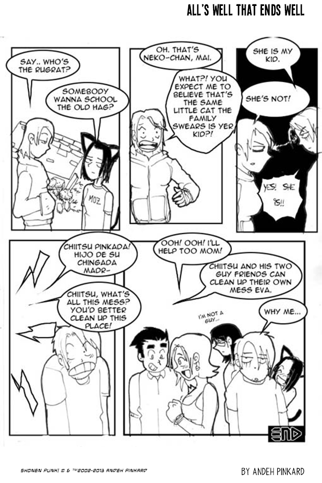Shonen Punk! - Episode 39, Page 1: 038 All’s well that ends well