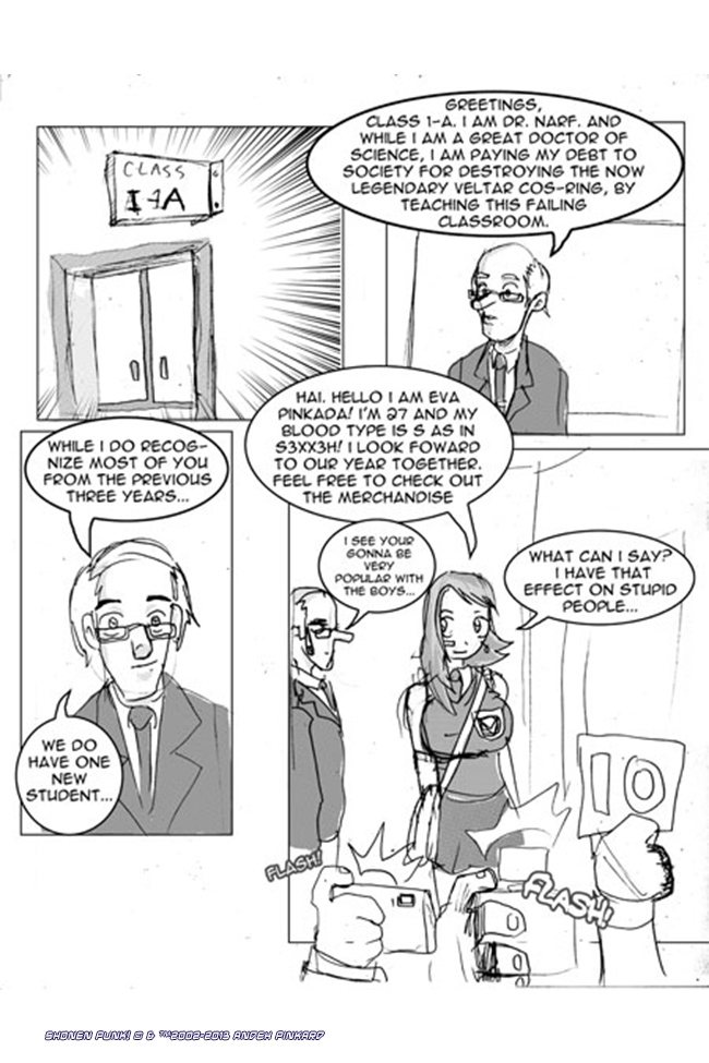 Shonen Punk! - Episode 77, Page 1: 075 ms. popularity