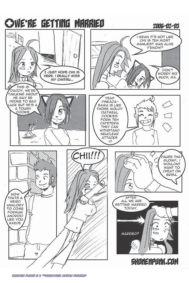 Shonen Punk! - Episode 122, Page 1: 120 We're Getting Married