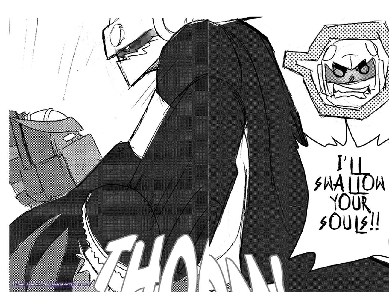 Shonen Punk! - Episode 203, Page 1: 199-200 I'll Swallow Your souls!