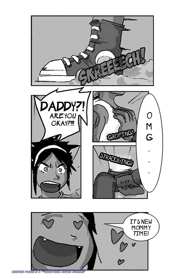 Shonen Punk! - Episode 233, Page 1: 232 checking up on daddy
