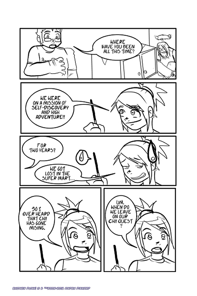 Shonen Punk! - Episode 265, Page 1: 263 Girl on a mission!