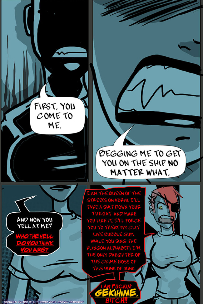 Shonen Punk! - Episode 426, Page 1: 422 Queen of the scene