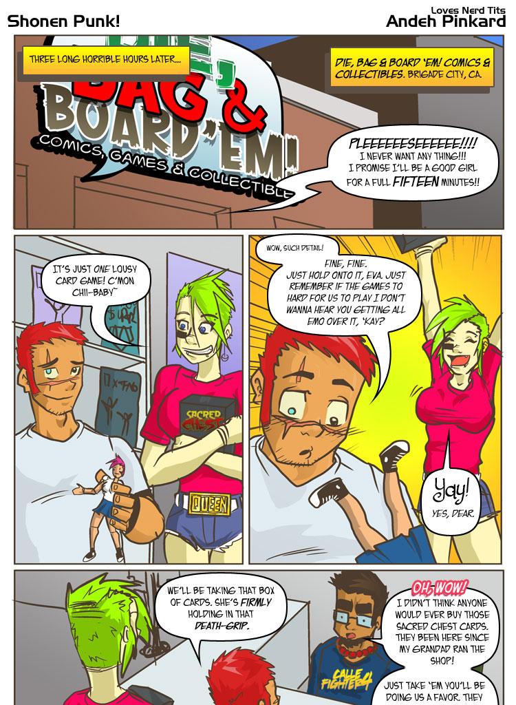 Shonen Punk! - Episode 465, Page 1: 460 Die, Board and bag 'em