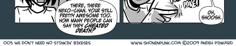 Shonen Punk! - Episode 587, Page 1: 576 We don_t need no stinkin_ bikeses