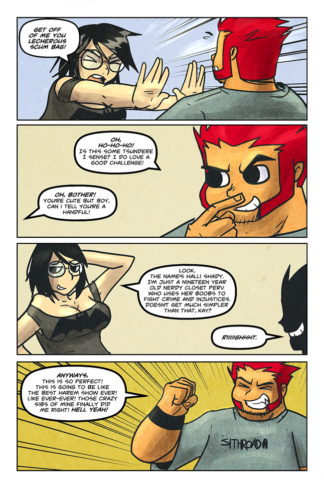 Shonen Punk! - Episode 723, Page 1: 707 Hot nerdy action