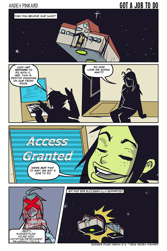 Shonen Punk! - Episode 748, Page 1: 731 got a job to do