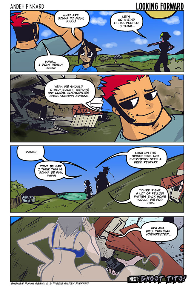Shonen Punk! - Episode 755, Page 1: 738 looking forward