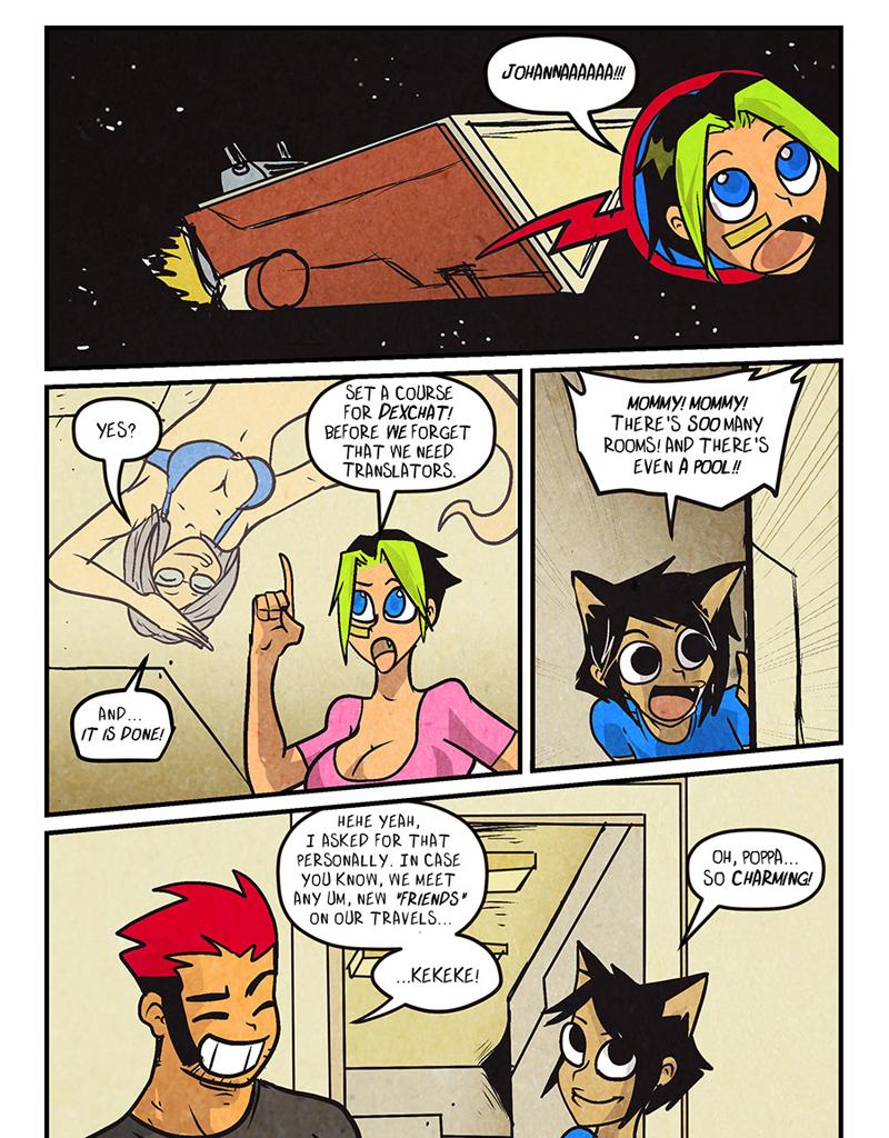 Shonen Punk! - Episode 765, Page 1: 747 settling in with the Ravenwulfs