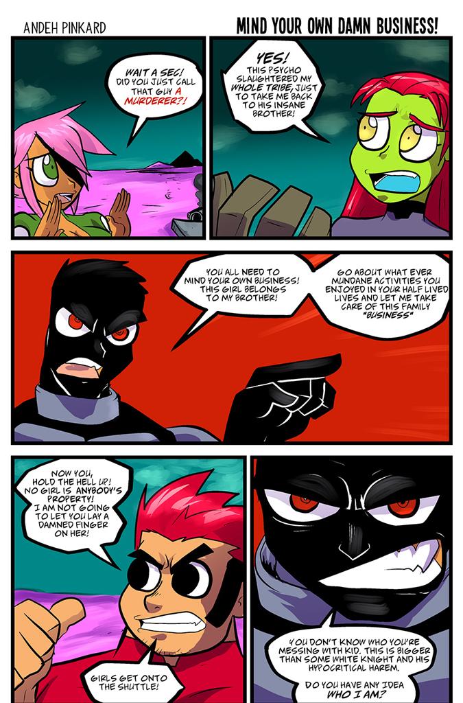 Shonen Punk! - Episode 833, Page 1: 810 mind your own damn business!