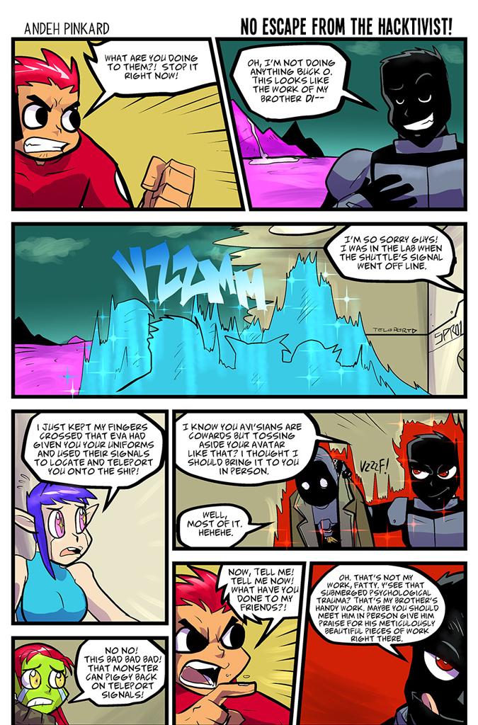 Shonen Punk! - Episode 835, Page 1: 812 no escape from the hacktivist!