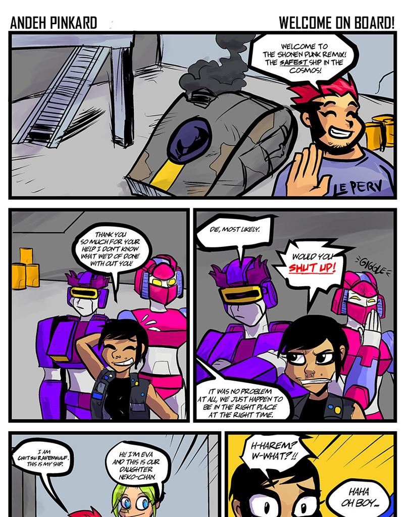 Shonen Punk! - Episode 852, Page 1: 827 welcome on board!