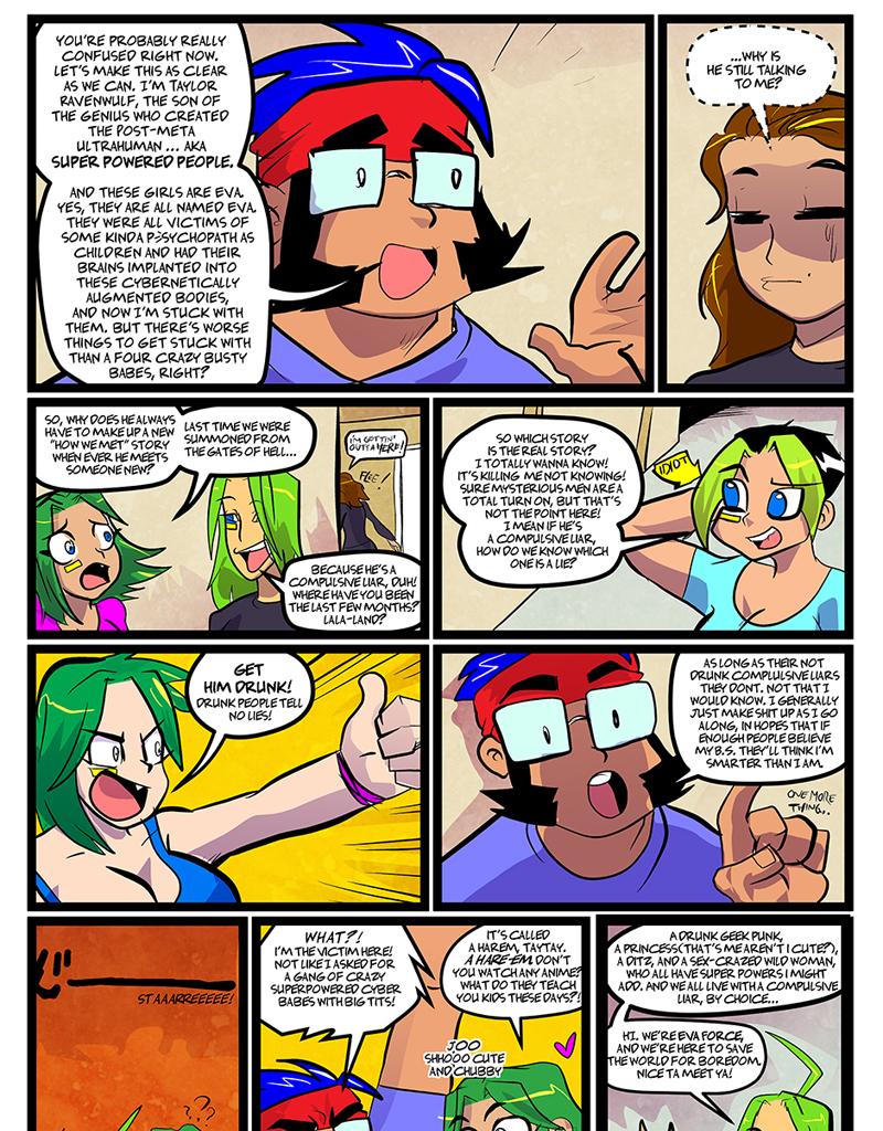 Shonen Punk! - Episode 875, Page 1: 849 origin stories