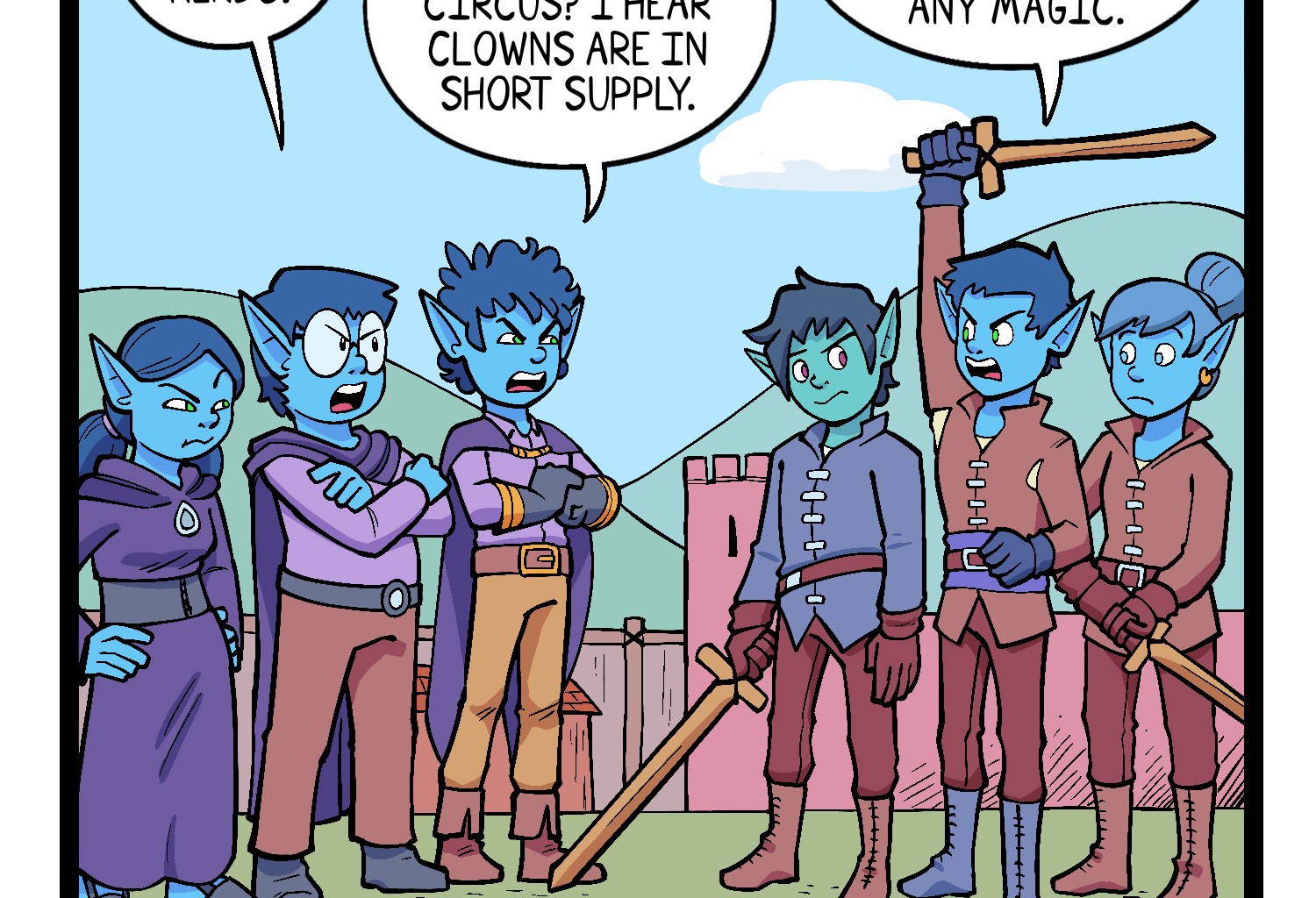 Gobbomancers! - Episode 38, Page 1: The Royal Knights