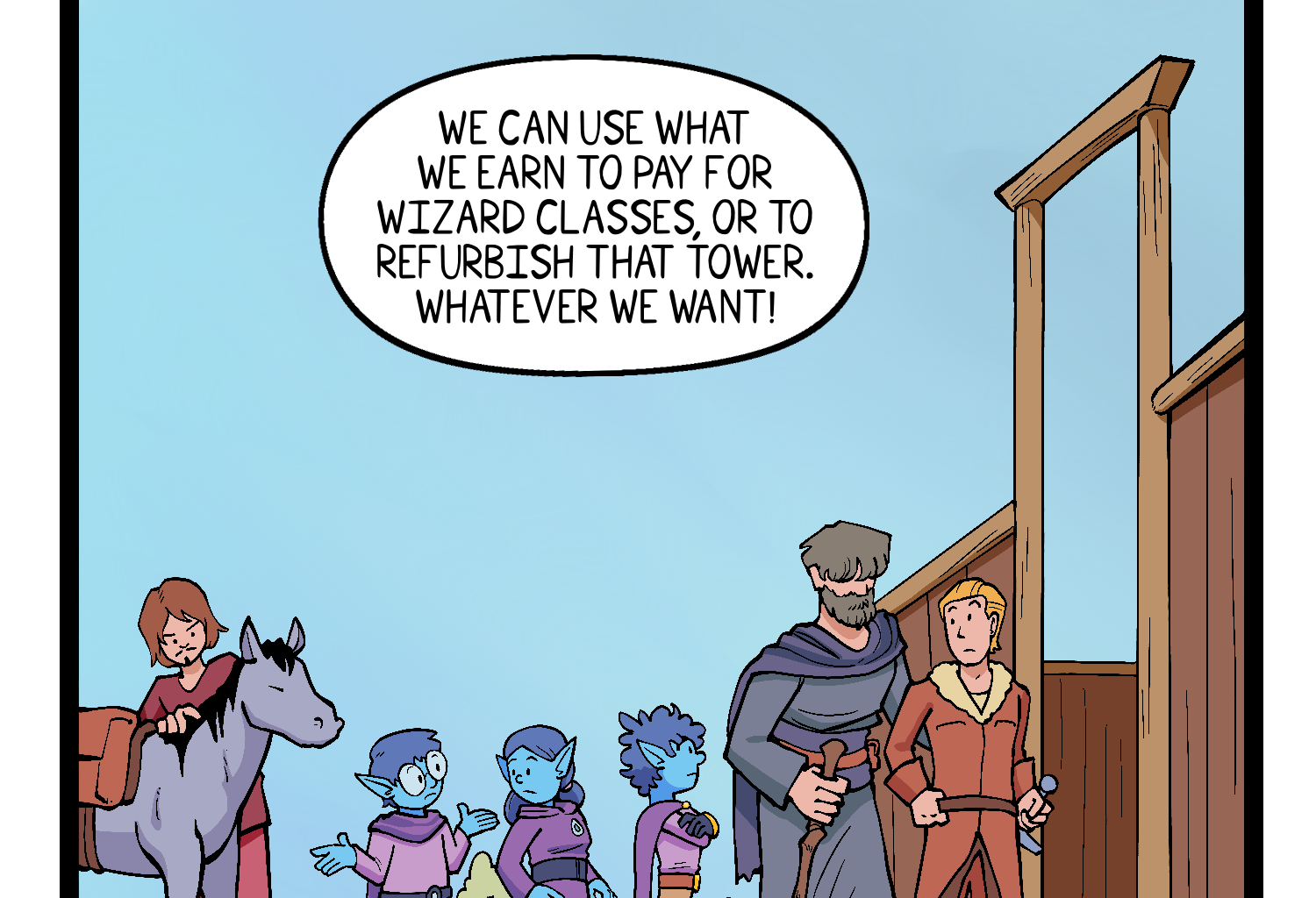 Gobbomancers! - Episode 42, Page 1: Hustle and Bustle