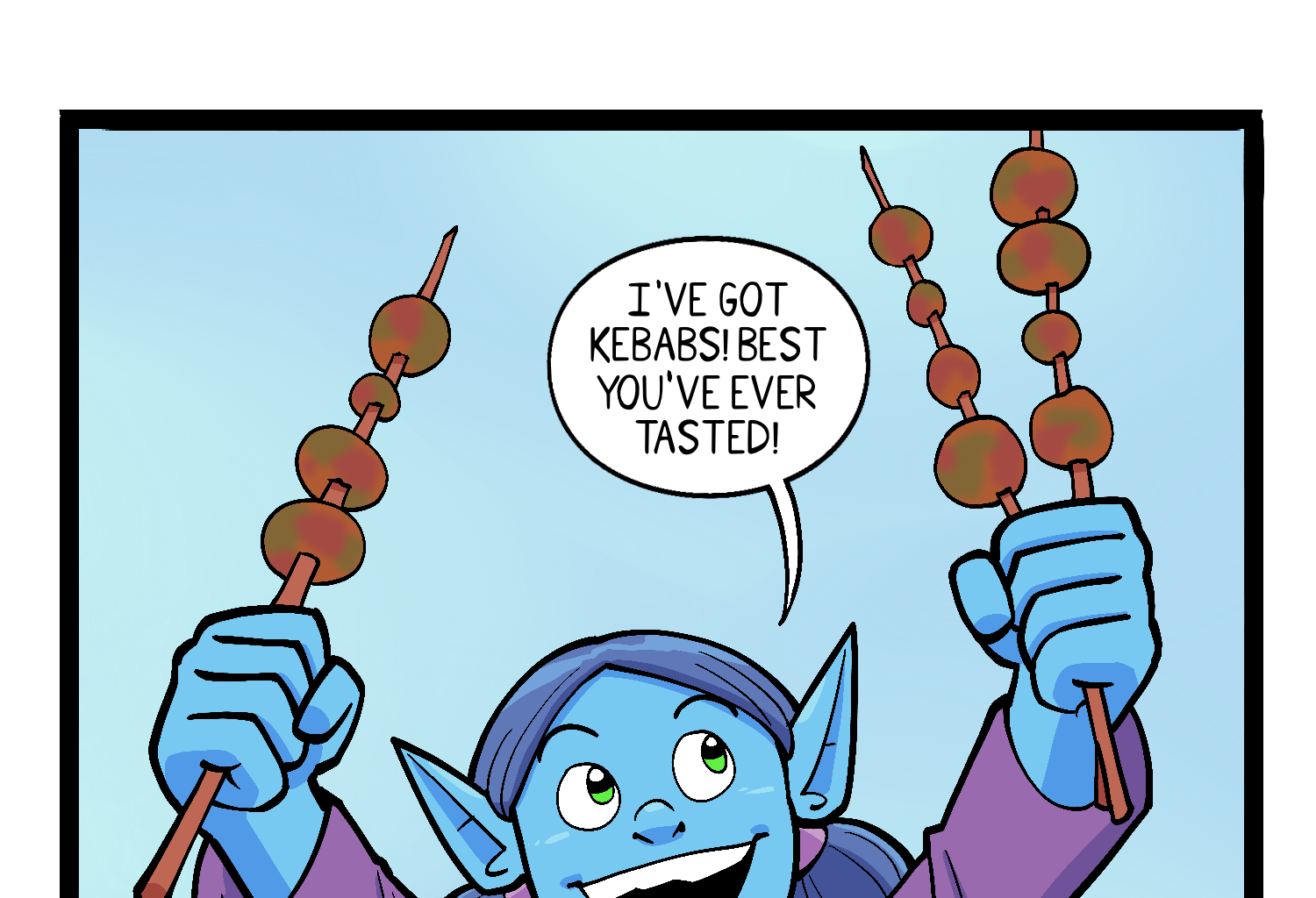 Gobbomancers! - Episode 46, Page 1: The Kebabs