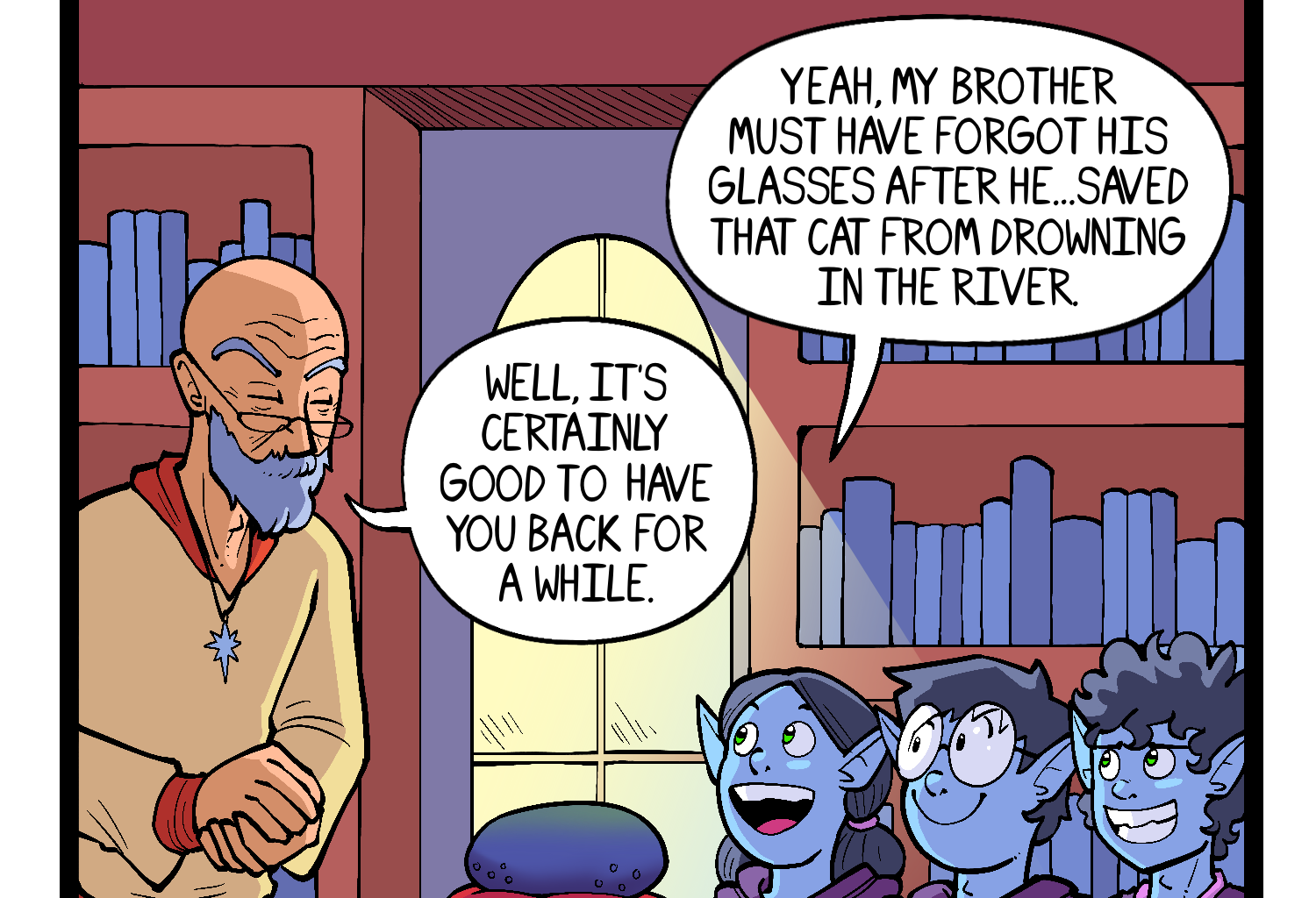 Gobbomancers! - Episode 52, Page 1: Pebble For Your Thoughts