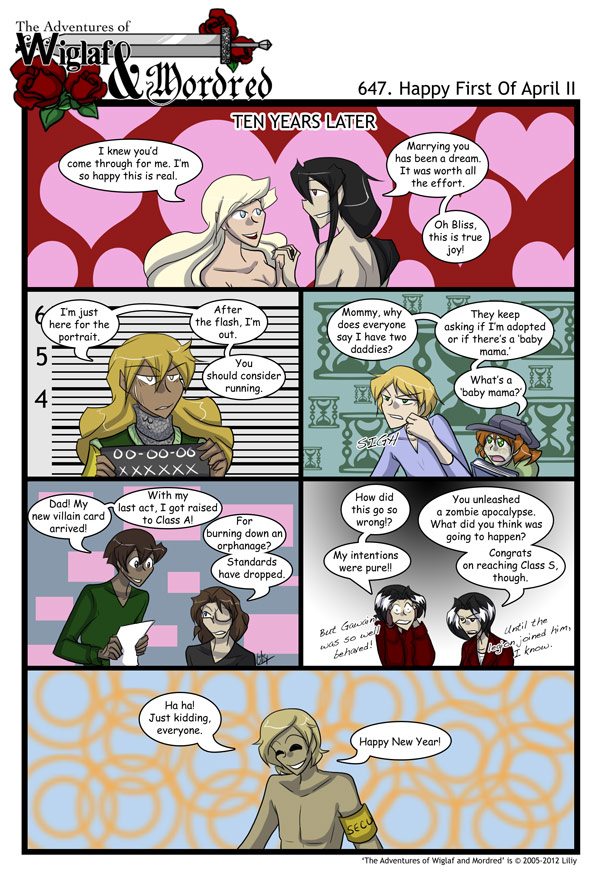 The Adventures of Wiglaf and Mordred (Classic) - Episode 647, Page 1: 2012-04-01