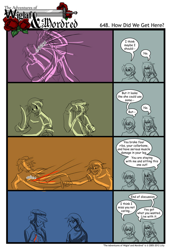 The Adventures of Wiglaf and Mordred (Classic) - Episode 648, Page 1: 2012-04-04