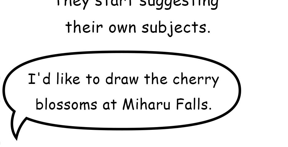 Mikesaka Art Class (◆Episodes are about art methods.) - Episode 3, Page 5: Mid-drawing Redo