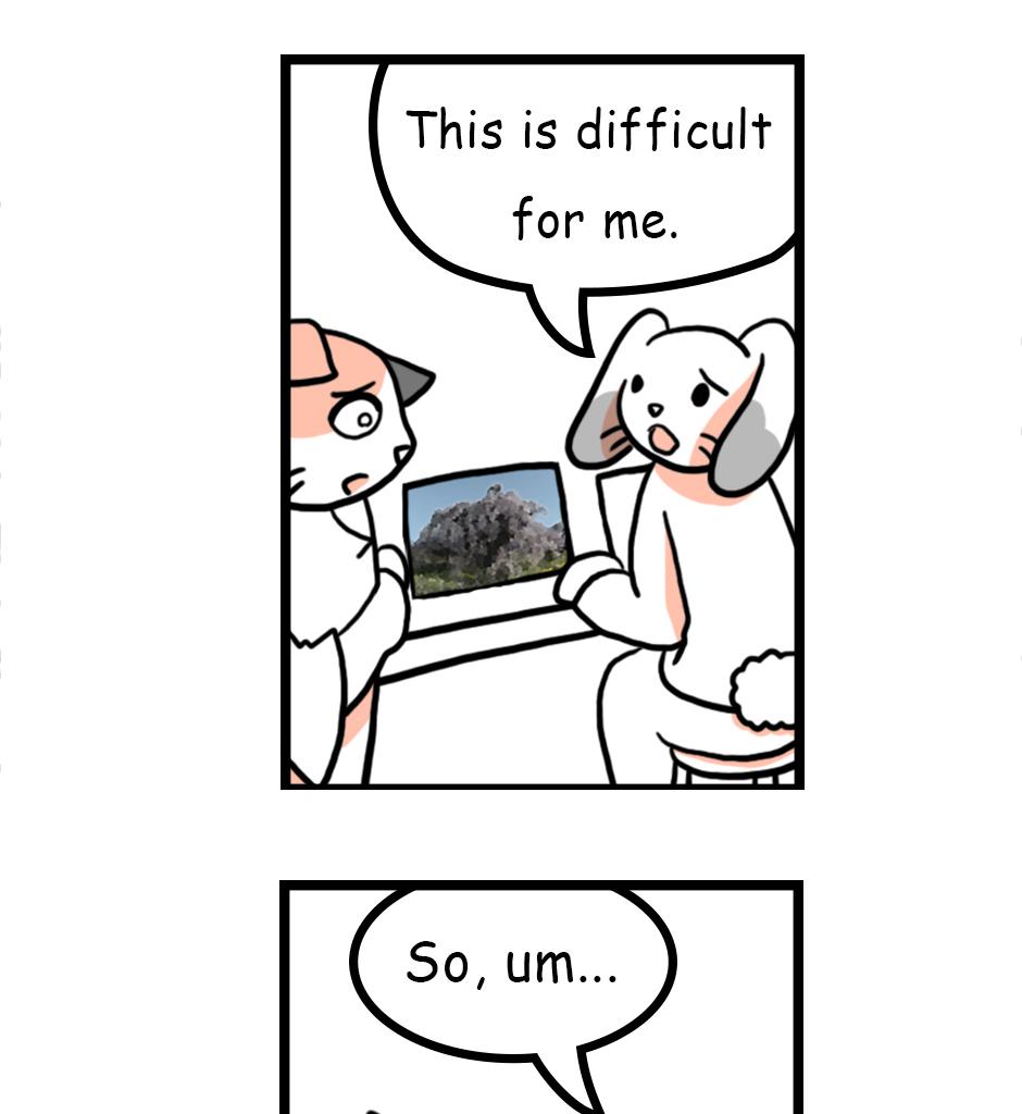 Mikesaka Art Class (◆Episodes are about art methods.) - Episode 3, Page 8: Mid-drawing Redo