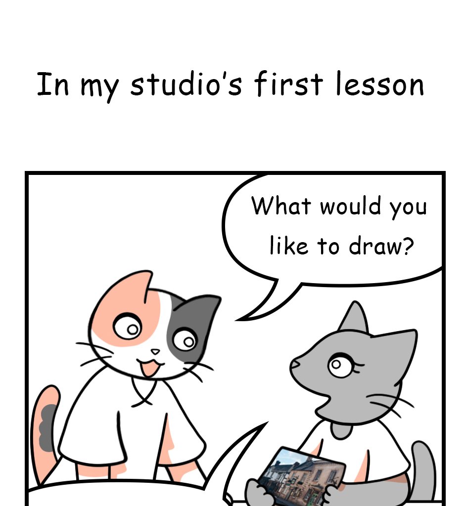 Mikesaka Art Class (◆Episodes are about art methods.) - Episode 3, Page 2: What to Draw Next?