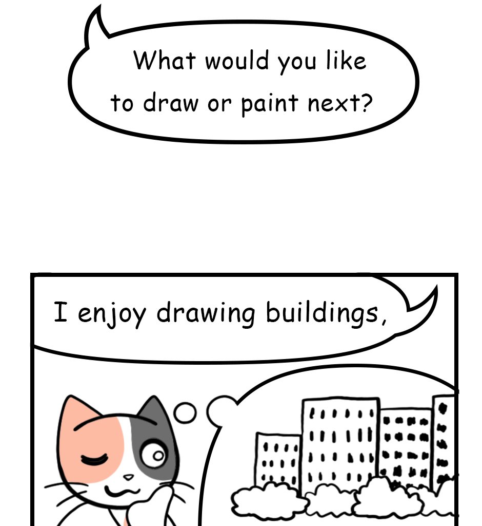 Mikesaka Art Class (◆Episodes are about art methods.) - Episode 3, Page 6: What to Draw Next?