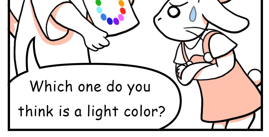 Mikesaka Art Class (◆Episodes are about art methods.) - Episode 7, Page 1:  ◆Light Colors & Dark Colors