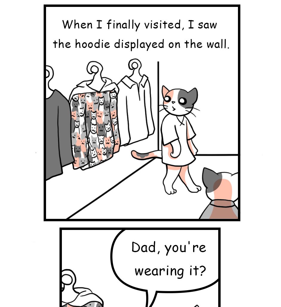 Mikesaka Art Class (◆Episodes are about art methods.) - Episode 10, Page 4: The Hoodie I Gave Dad