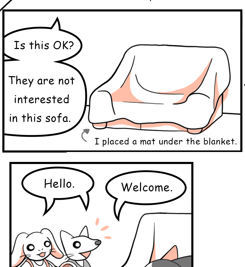 Mikesaka Art Class (◆Episodes are about art methods.) - Episode 11, Page 11: Classroom Sofa