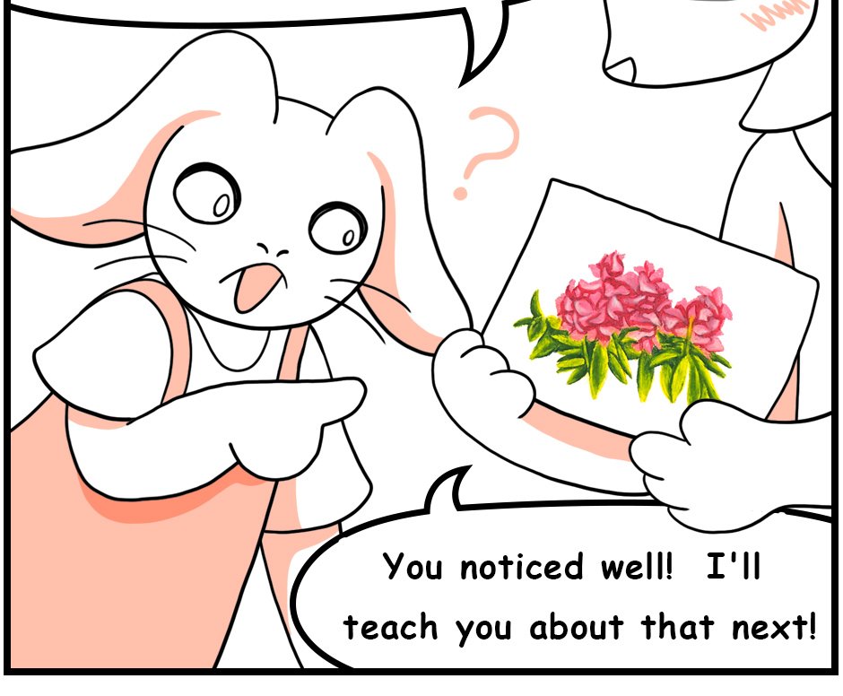 Mikesaka Art Class (◆Episodes are about art methods.) - Episode 12, Page 6: ◆Never Layer All Colors Everywhere