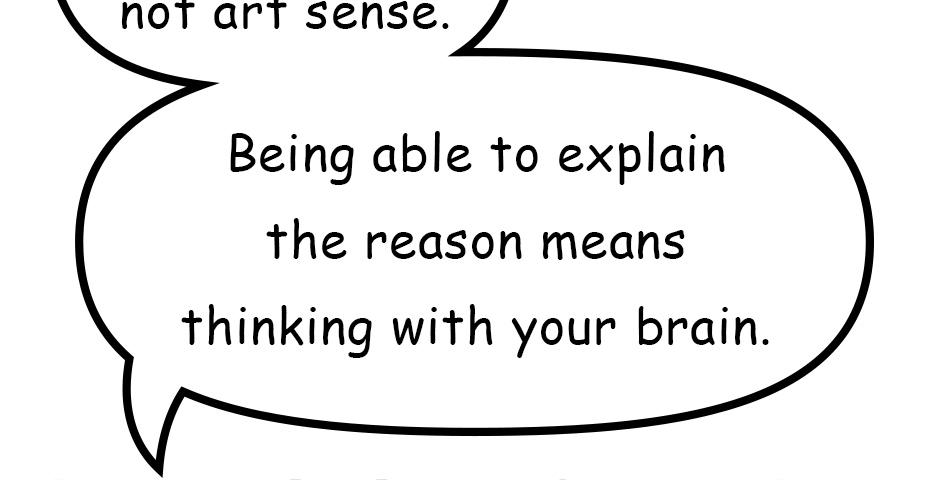 Mikesaka Art Class (◆Episodes are about art methods.) - Episode 13, Page 7: ◆About Sense(2/2)