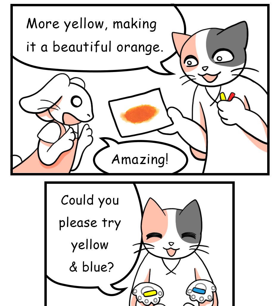 Mikesaka Art Class (◆Episodes are about art methods.) - Episode 13, Page 6: ◆Color Mixing