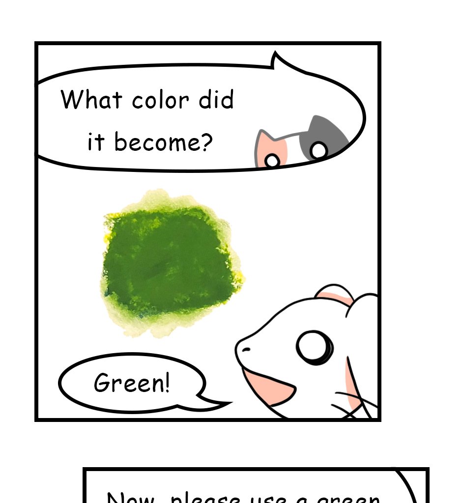 Mikesaka Art Class (◆Episodes are about art methods.) - Episode 13, Page 7: ◆Color Mixing