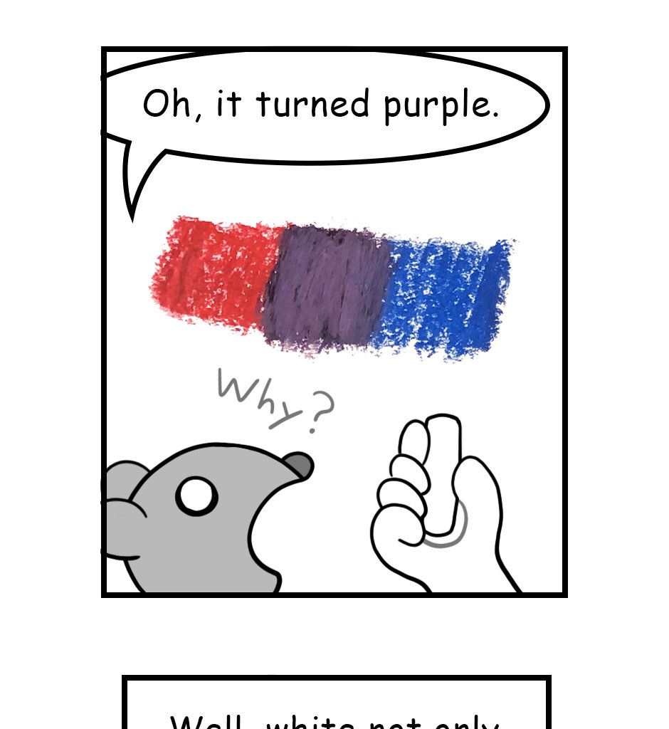 Mikesaka Art Class (◆Episodes are about art methods.) - Episode 14, Page 3: ◆Mixing with White