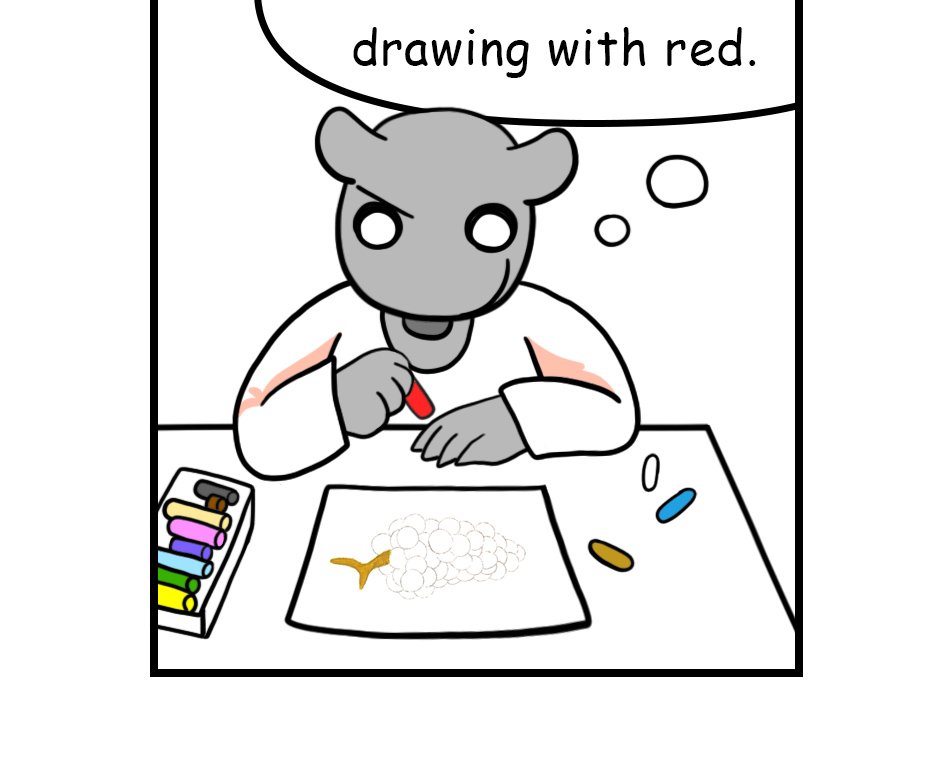 Mikesaka Art Class (◆Episodes are about art methods.) - Episode 14, Page 7: ◆Mixing with White