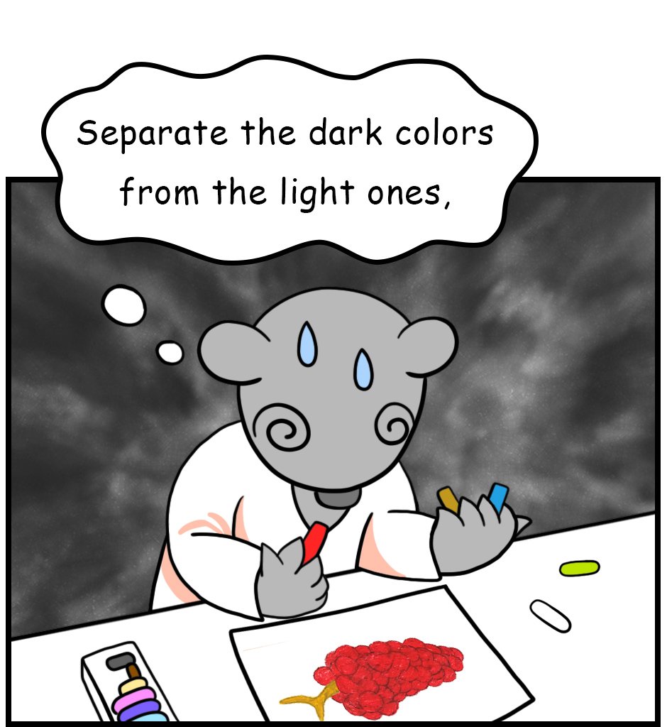 Mikesaka Art Class (◆Episodes are about art methods.) - Episode 14, Page 8: ◆Mixing with White