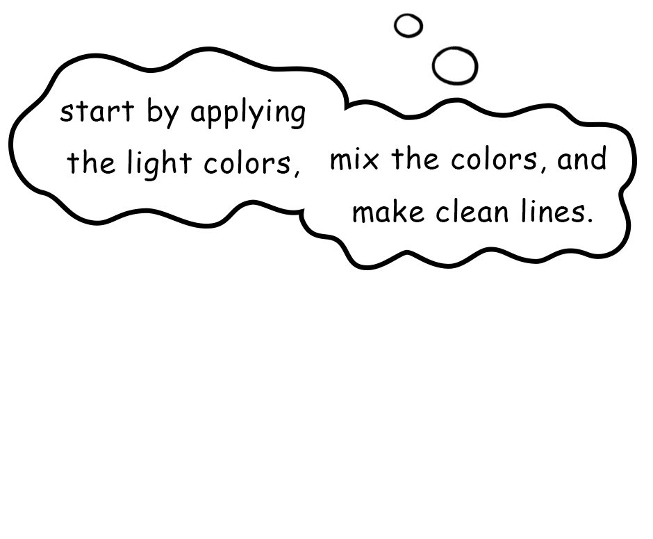 Mikesaka Art Class (◆Episodes are about art methods.) - Episode 14, Page 8: ◆Mixing with White