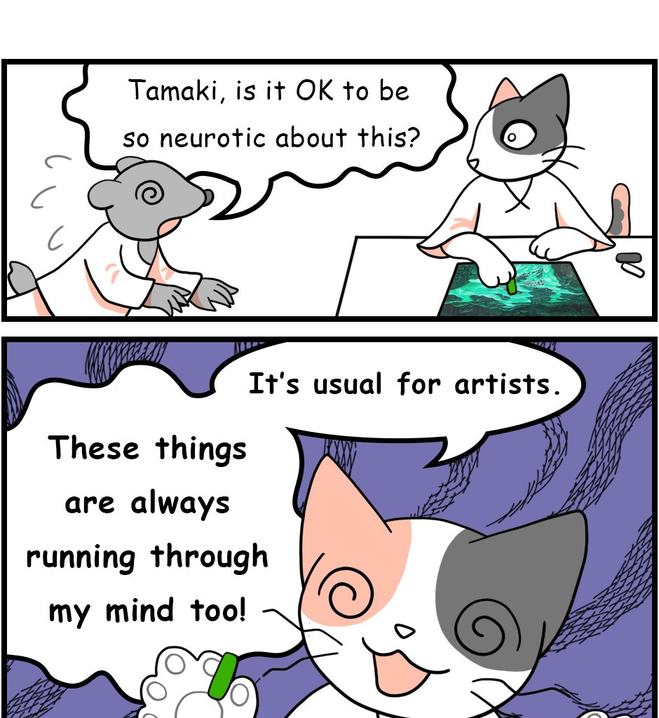Mikesaka Art Class (◆Episodes are about art methods.) - Episode 14, Page 9: ◆Mixing with White