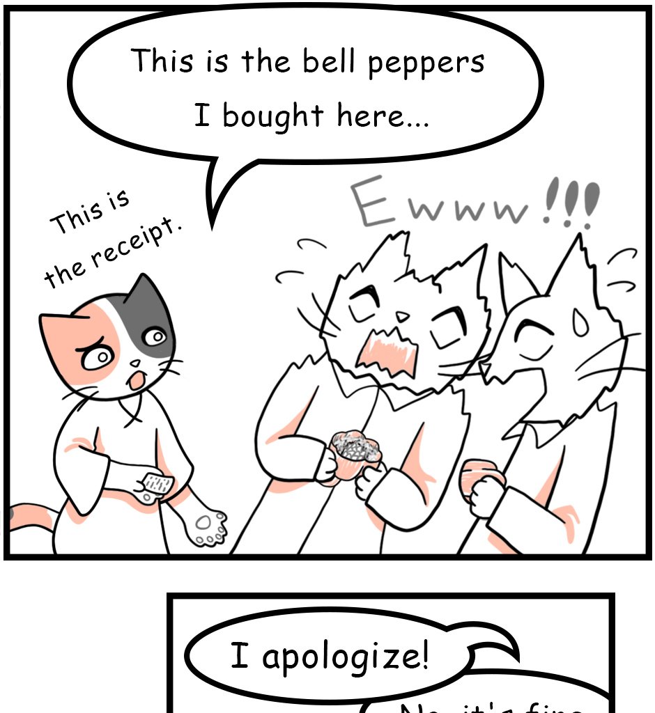 Mikesaka Art Class (◆Episodes are about art methods.) - Episode 19, Page 8: 17. Troublesome Bell Peppers