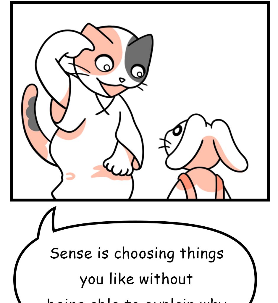 Mikesaka Art Class (◆Episodes are about art methods.) - Episode 26, Page 8: 22. ◆About Sense(2/2)