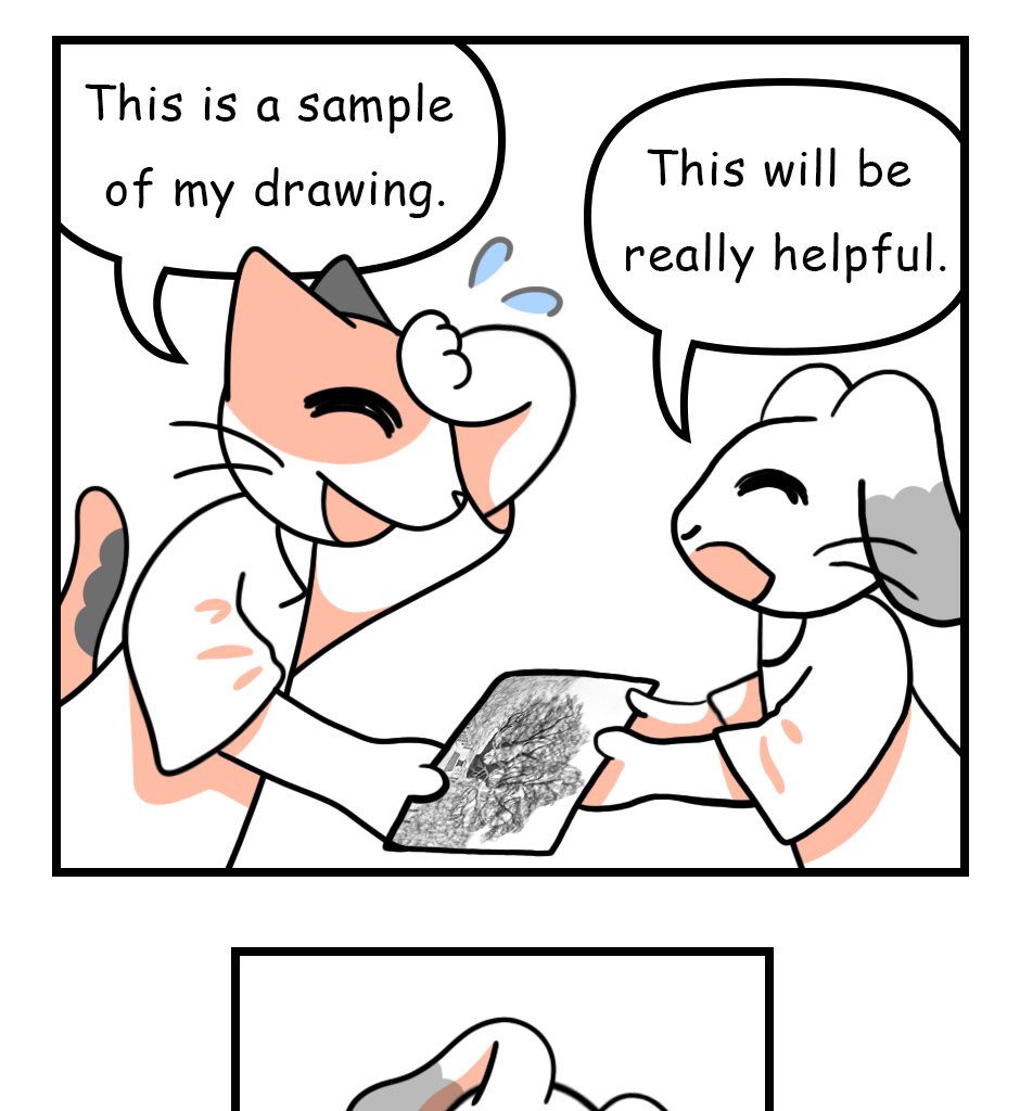 Mikesaka Art Class (◆Episodes are about art methods.) - Episode 31, Page 7: 27. Mid drawing Redo