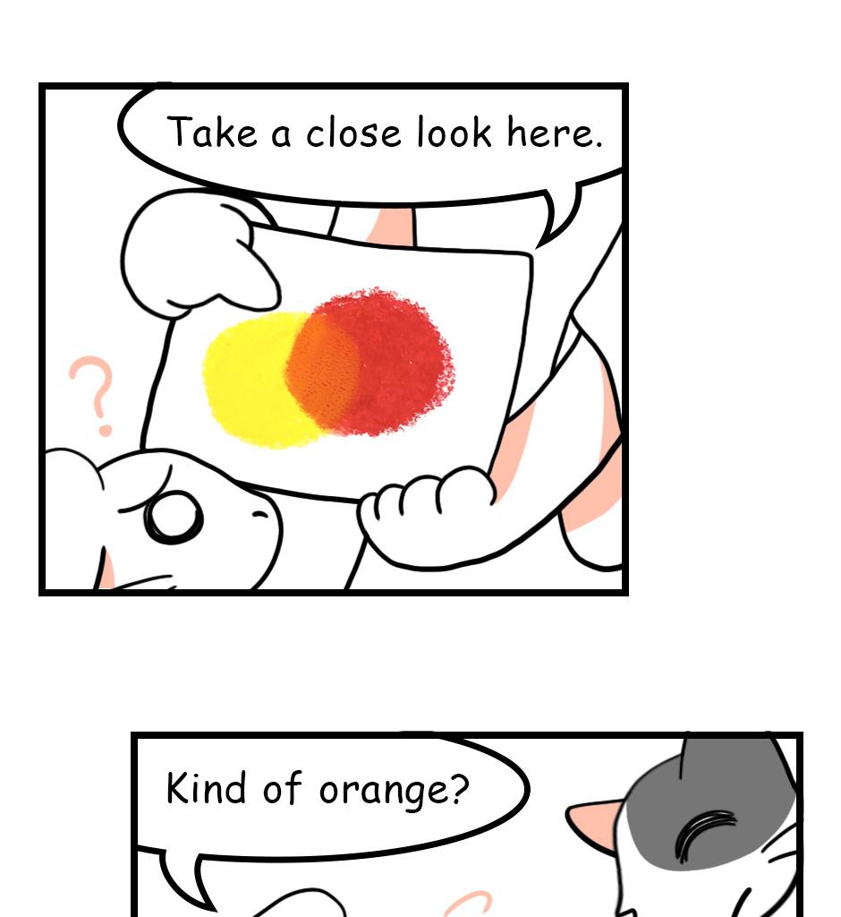 Mikesaka Art Class (◆Episodes are about art methods.) - Episode 32, Page 2: ◆Color Mixing