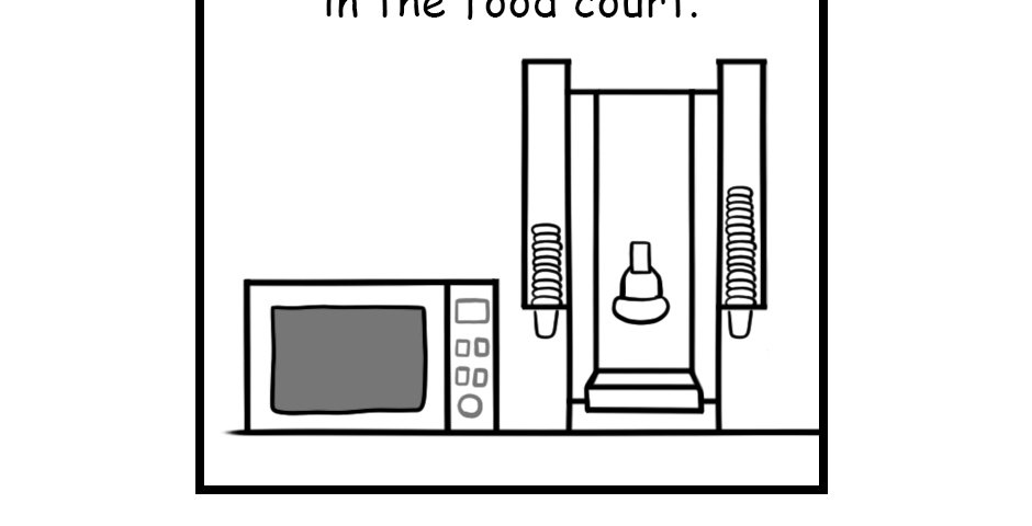 Mikesaka Art Class (◆Episodes are about art methods.) - Episode 34, Page 2: 29. People I see in The Food Court(1/2)