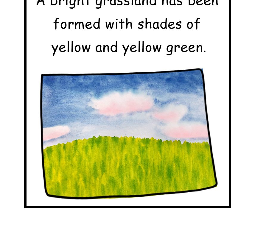 Mikesaka Art Class (◆Episodes are about art methods.) - Episode 84, Page 7: 65. ◆How to Paint the Meadow(Watercolor)