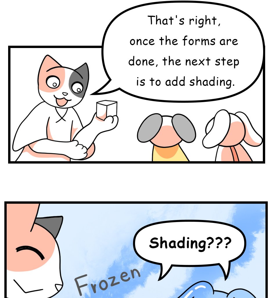 Mikesaka Art Class (◆Episodes are about art methods.) - Episode 106, Page 7: 82. ◆How to Draw the Faces of a Cube