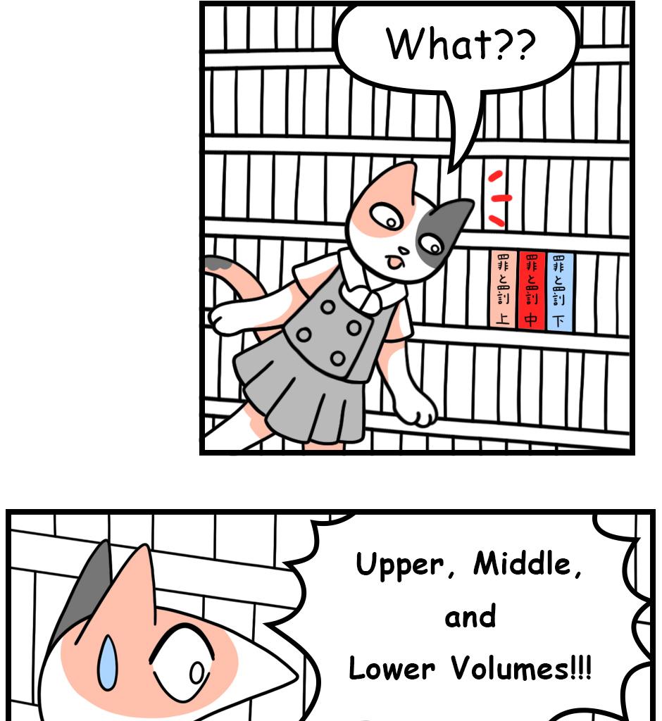 Mikesaka Art Class (◆Episodes are about art methods.) - Episode 116, Page 8: 91. Volume Number Trap in Japanese Novels