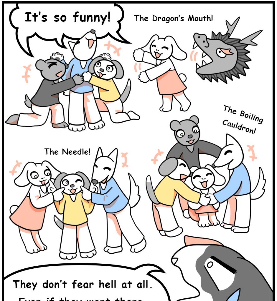 Mikesaka Art Class (◆Episodes are about art methods.) - Episode 117, Page 8: 92. "Hell" Picture Book